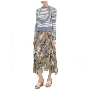 Veronica Beard Newton Striped Cotton Crewneck Sweater – NWT – Size M